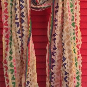 Anthropologie heart scarf